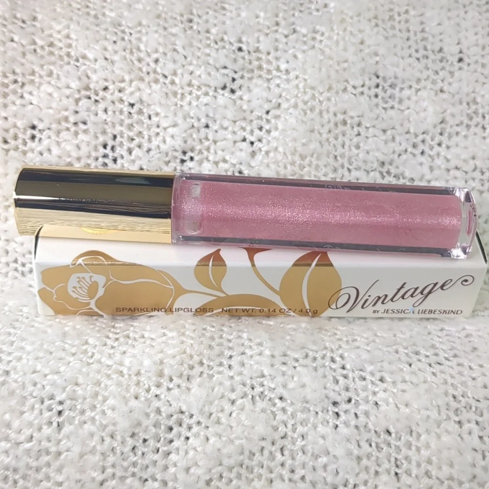 Vintage by Jessica Liebeskind Sparkling Lip Gloss in Pink Sequin, 2.8g/0.10oz